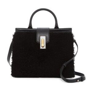Marc Jacob’s West End Shearling black leather bag